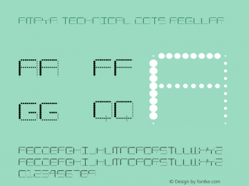 Amaya Technical Dots Regular Version 1.0图片样张