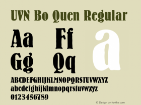 UVN Bo Quen Regular 1.0 July 2001. Bo Chu Tieng Viet图片样张