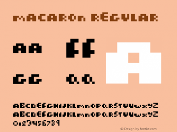 macaron Regular Version 1.0 Font Sample