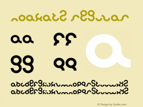 noakatz Regular Version 1.00 March 3, 2011, initial release Font Sample