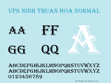 VPS Ninh Thuan Hoa Normal VPS Ninh Thuan Hoa Font Sample