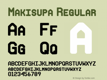 Makisupa Regular 2.0 - 8/01/99图片样张