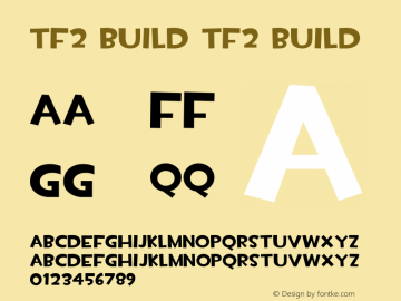 TF2 Build TF2 Build Version 1.000 Font Sample