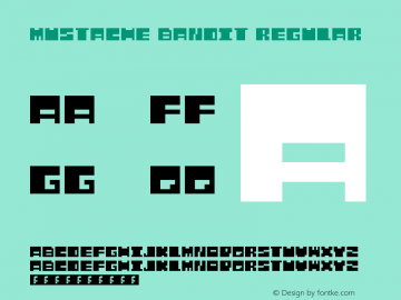 Mustache Bandit Regular Version 1.0 Font Sample