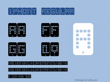 iphont Regular Version 1.0图片样张