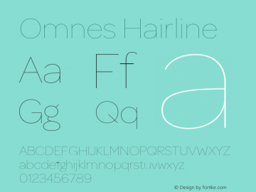Omnes Hairline 001.000图片样张