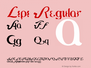 Lipi Regular Version 1.00 April 20, 2009, initial release Font Sample