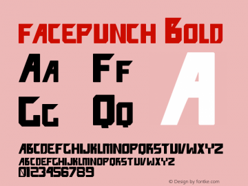 facepunch Bold Version 1.00 November 24, 2009, initial release图片样张