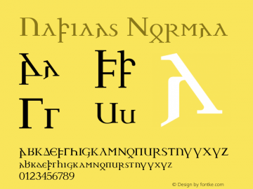 Ulfilas Normal Version 2.000 2007 Font Sample