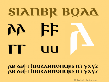 Silubr Bold Version 2.0 2009 Font Sample