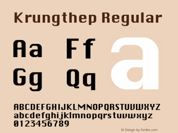 Krungthep Regular 10.4d5e1 Font Sample