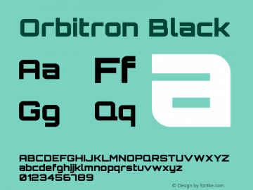 Orbitron Black 1.000图片样张