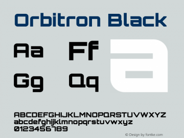 Orbitron Black 1.000图片样张