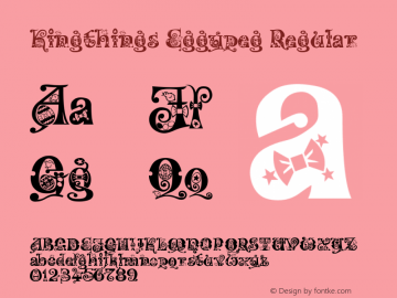 Kingthings Eggypeg Regular 1.00 Font Sample