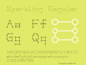 Sparkling Regular Macromedia Fontographer 4.1J 06.3.22 Font Sample