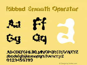 Ribbed Smooth Operator Macromedia Fontographer 4.1.2 5/10/97 Font Sample