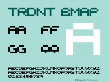 trdnt bmap Macromedia Fontographer 4.1.5 18/3/01 Font Sample