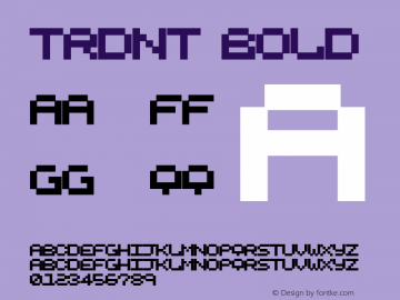 trdnt Bold Macromedia Fontographer 4.1.5 18/3/01 Font Sample