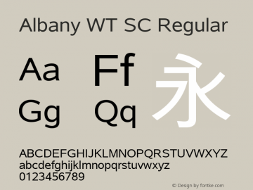 Albany WT SC Regular Version 4.02 SC图片样张