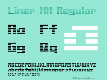 Liner HH Regular 1.0 Font Sample