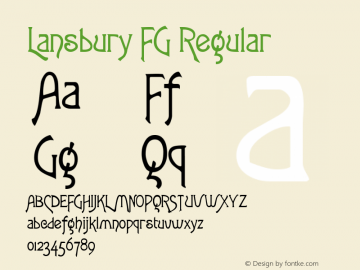 Lansbury FG Regular 1.10图片样张