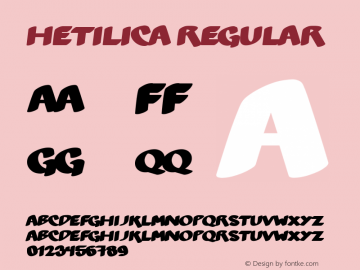 Hetilica Regular Version 000.100图片样张