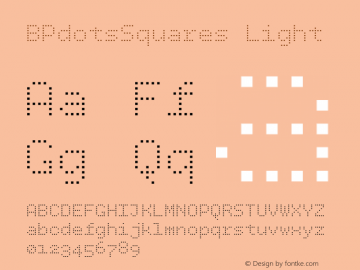 BPdotsSquares Light Version 1.000图片样张