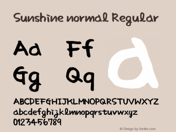 Sunshine normal Regular Version 2.00图片样张