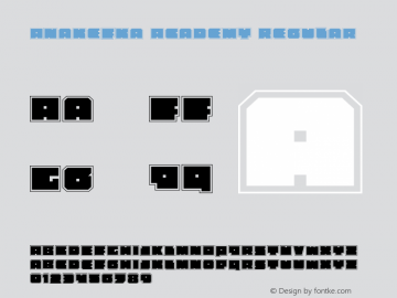 Anakefka Academy Regular 001.000图片样张