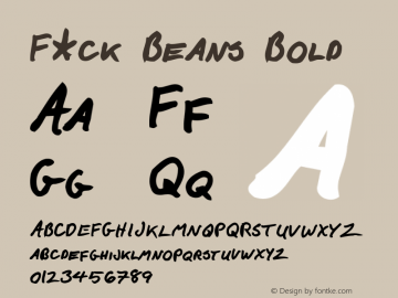 F*ck Beans Bold Version 1.000图片样张
