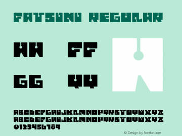 FATSINI Regular 1.000 Font Sample