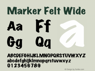 Marker Felt Wide Unknown图片样张