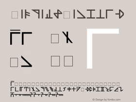 Dethek Regular Unknown Font Sample