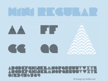 H1N1 Regular Version 0.001 2009 Font Sample