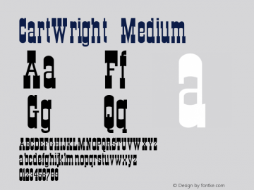 CartWright Medium Version 001.001 Font Sample