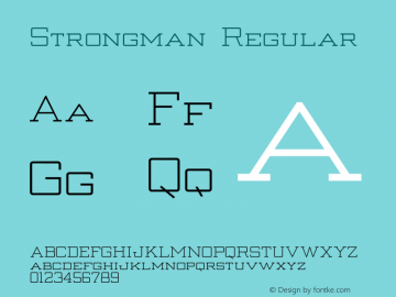 Strongman Regular Unknown图片样张