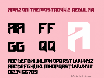 AmazObitaemOstrovV.2 Regular Version 1.00 September 23, 2009, initial release Font Sample