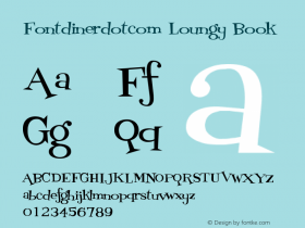 Fontdinerdotcom Loungy Book Version 001.000图片样张