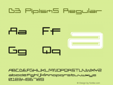 D3 PipismS Regular 1.0图片样张