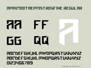 AmazObitaemOstrovFine Regular Version 1.00 November 15, 2009, initial release Font Sample