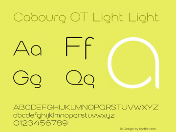 Cabourg OT Light Light Version 1.100 2004图片样张