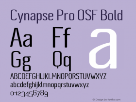 Cynapse Pro OSF Bold 003.001 Font Sample