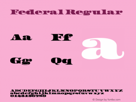 Federal Regular 001.000图片样张