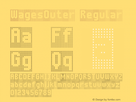 WagesOuter Regular Macromedia Fontographer 4.1.5 6/13/02图片样张
