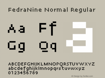 FedraNine Normal Regular 001.000 Font Sample