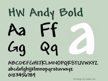 HW Andy Bold Mary图片样张