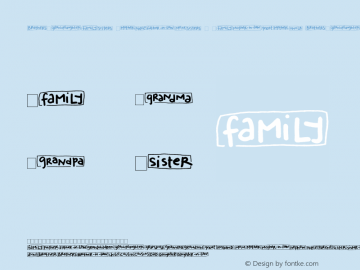2Peas Blocks - Family 2Peas Blocks - Family Version 1.1; August 14, 2002 Font Sample