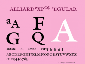 GalliardExpCC Regular 001.000图片样张