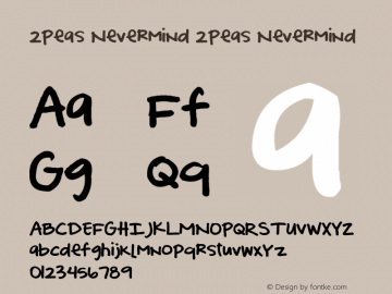 2Peas Nevermind 2Peas Nevermind Version 1.00; September 1, 2002图片样张