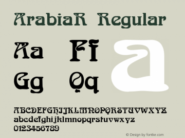 ArabiaR Regular 5图片样张